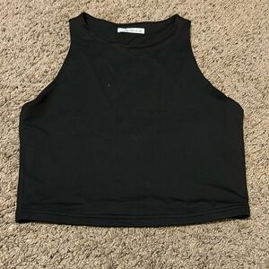 Black tank top/crop top